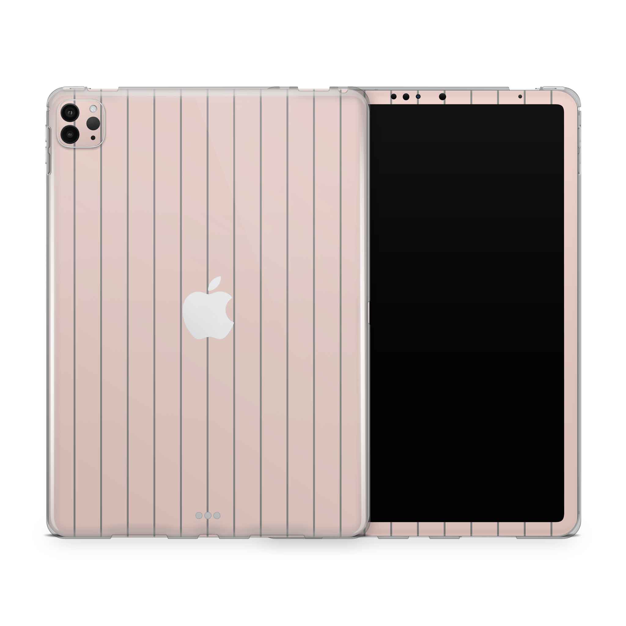 Pink Fine Line iPad Skin + Case