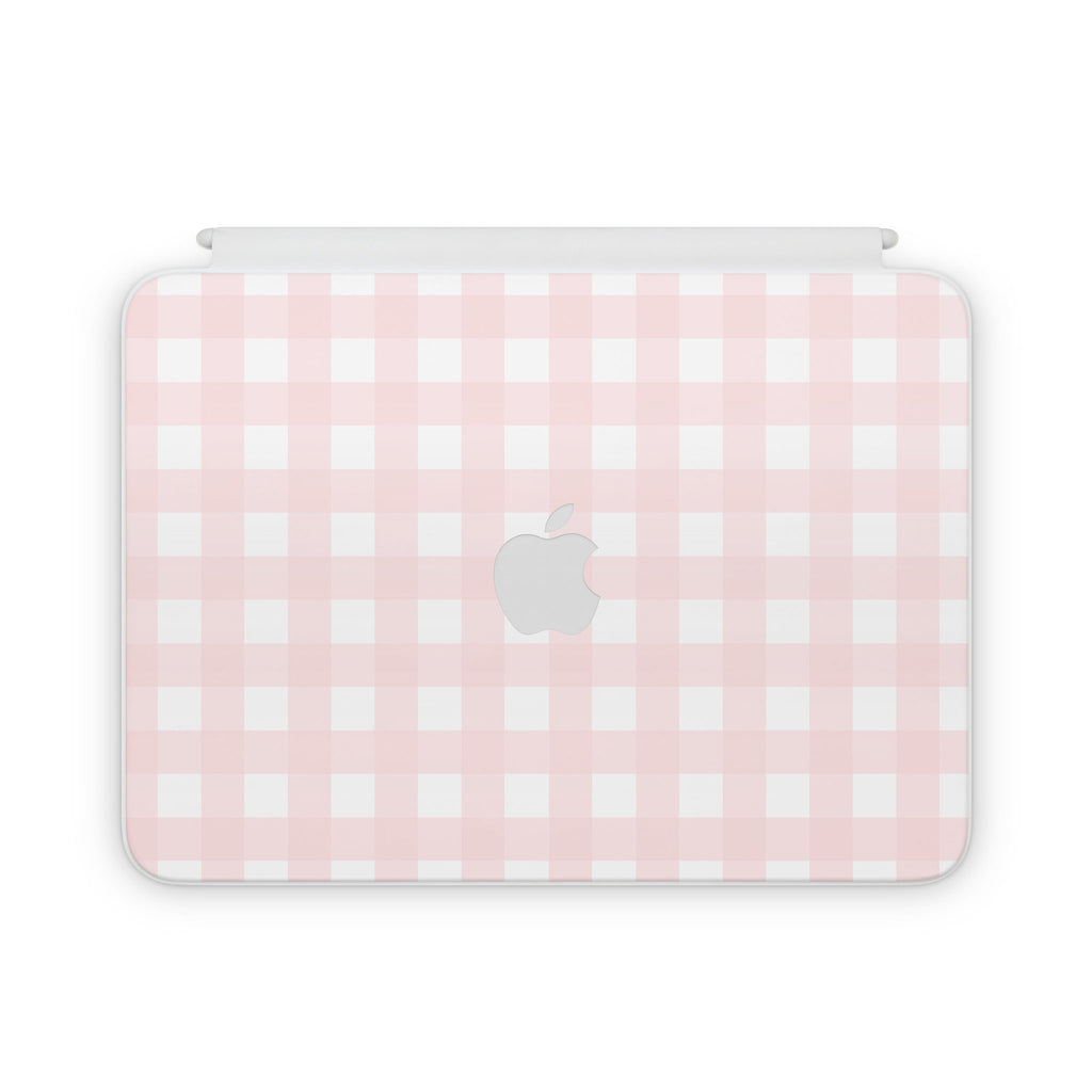 Pink Gingham Magic Keyboard Folio Skin