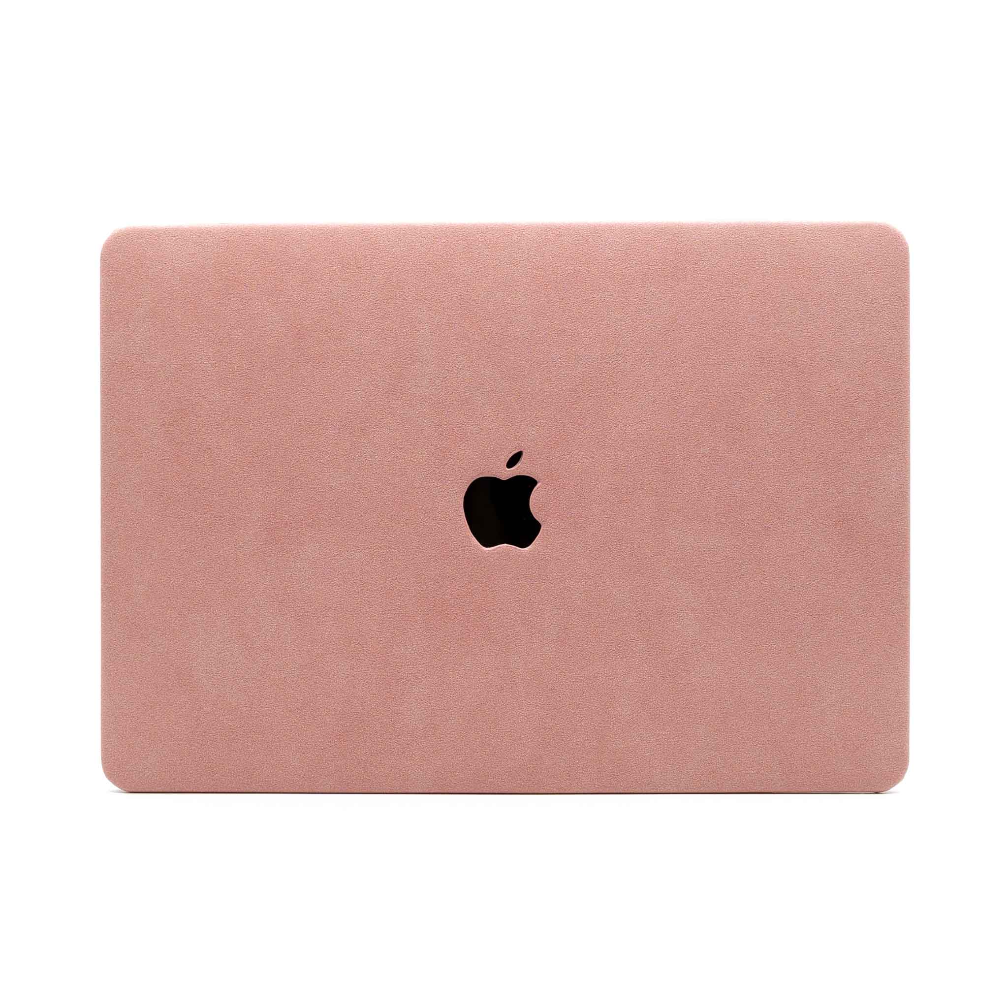 pink suede macbook case