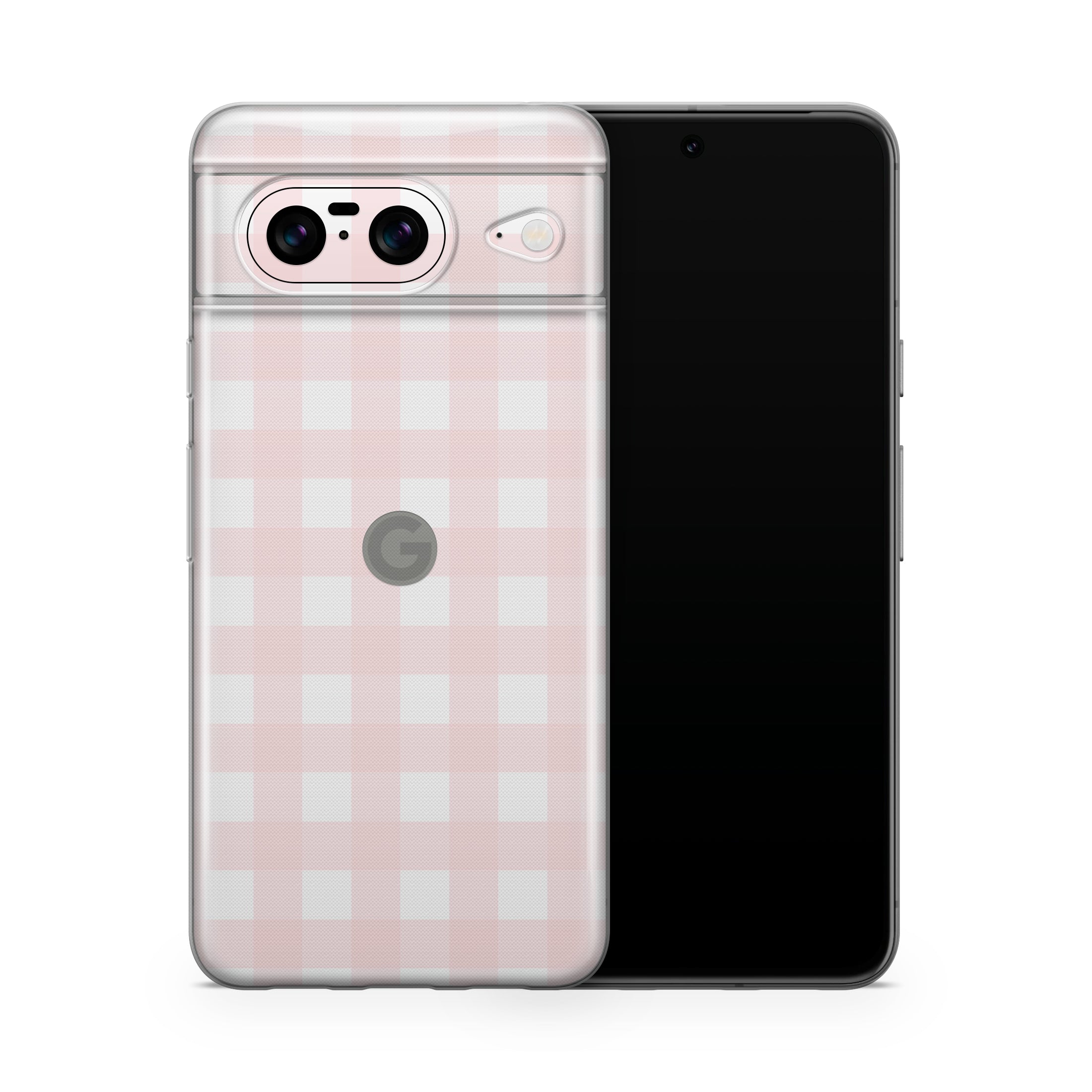 Pink Gingham Pixel 8 Case