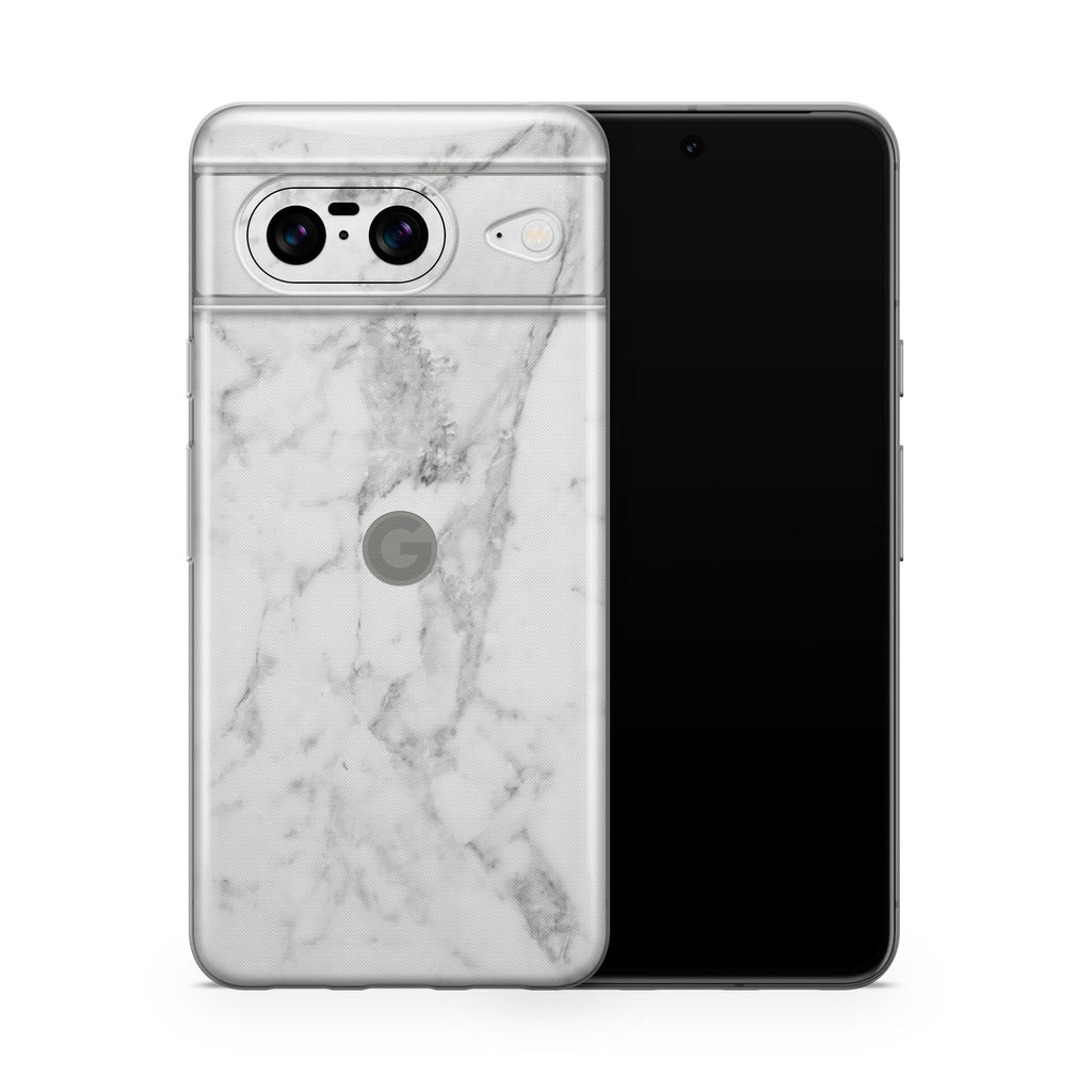 White Marble Pixel 8 Case