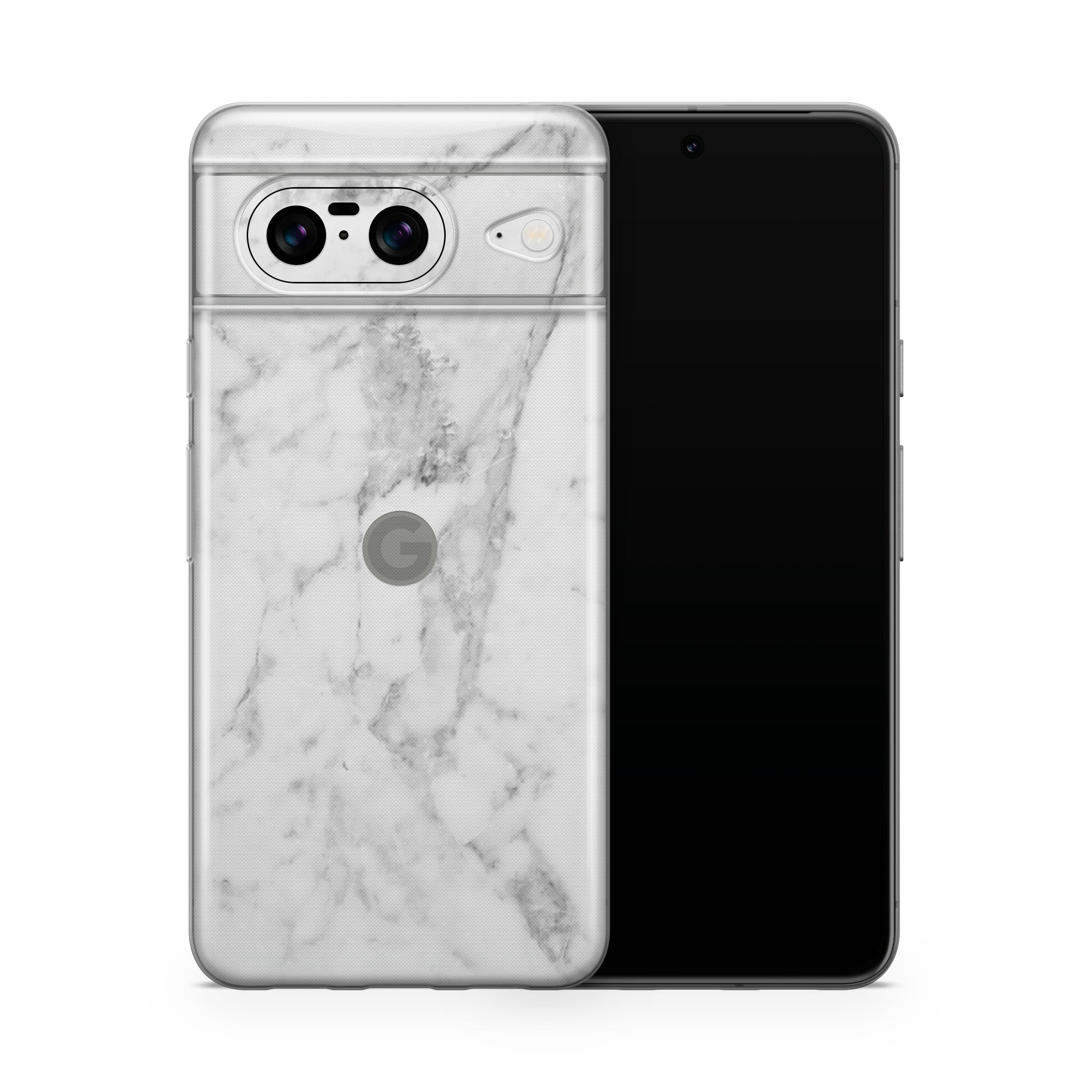 White Marble Pixel 8 Case