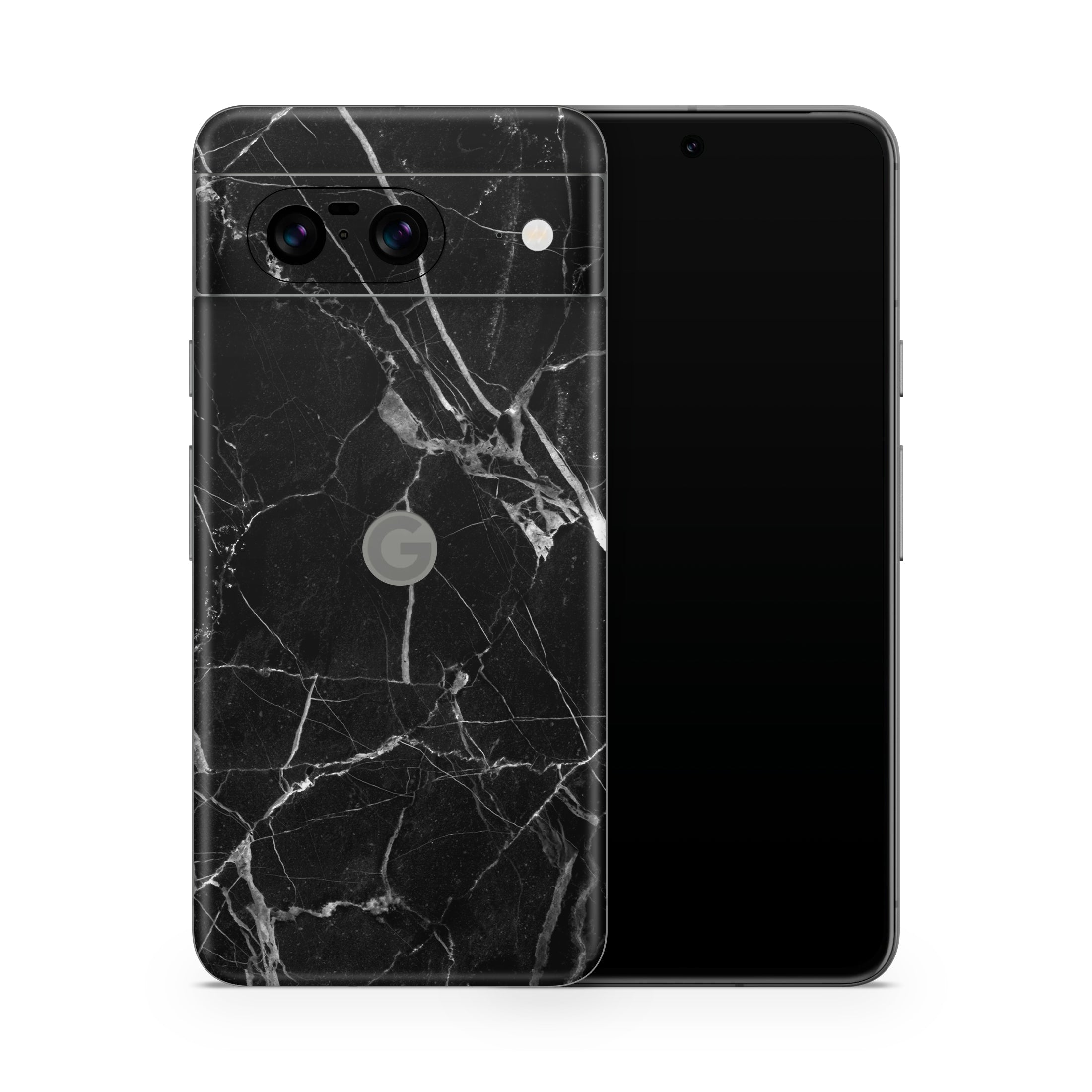 Black Hyper Marble Pixel 8 Skin