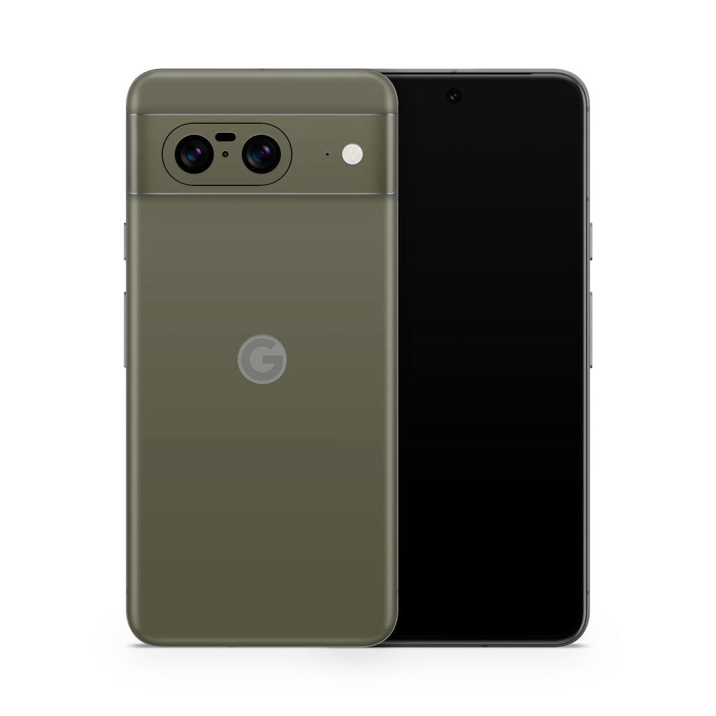 Olive Green Google Pixel Skin + Case