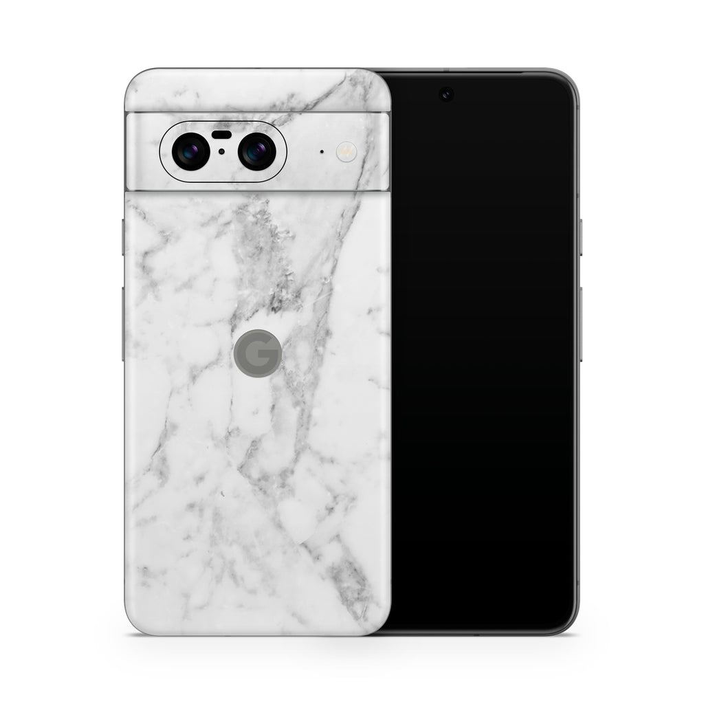White Marble Pixel 8 Skin