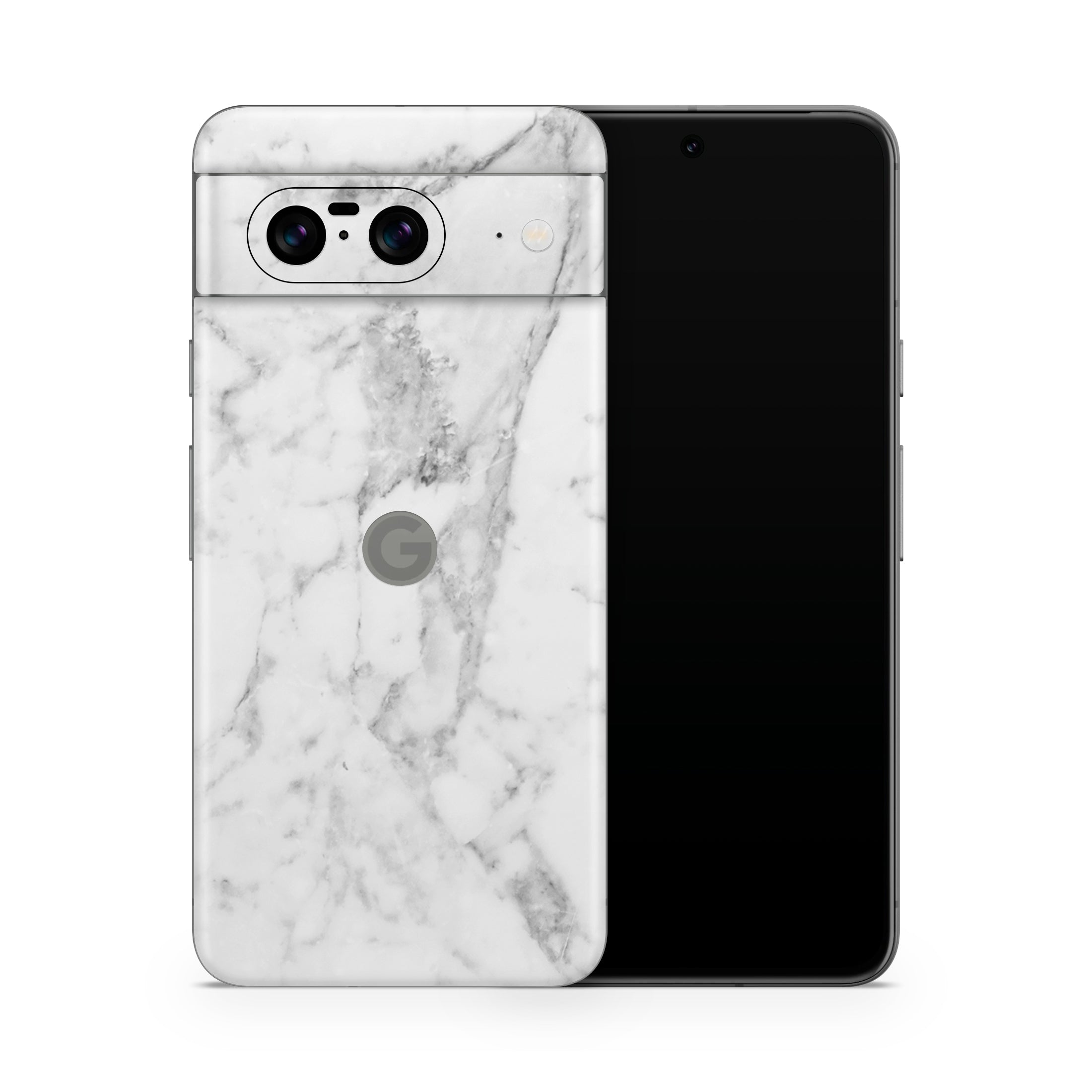 White Marble Pixel 8 Skin