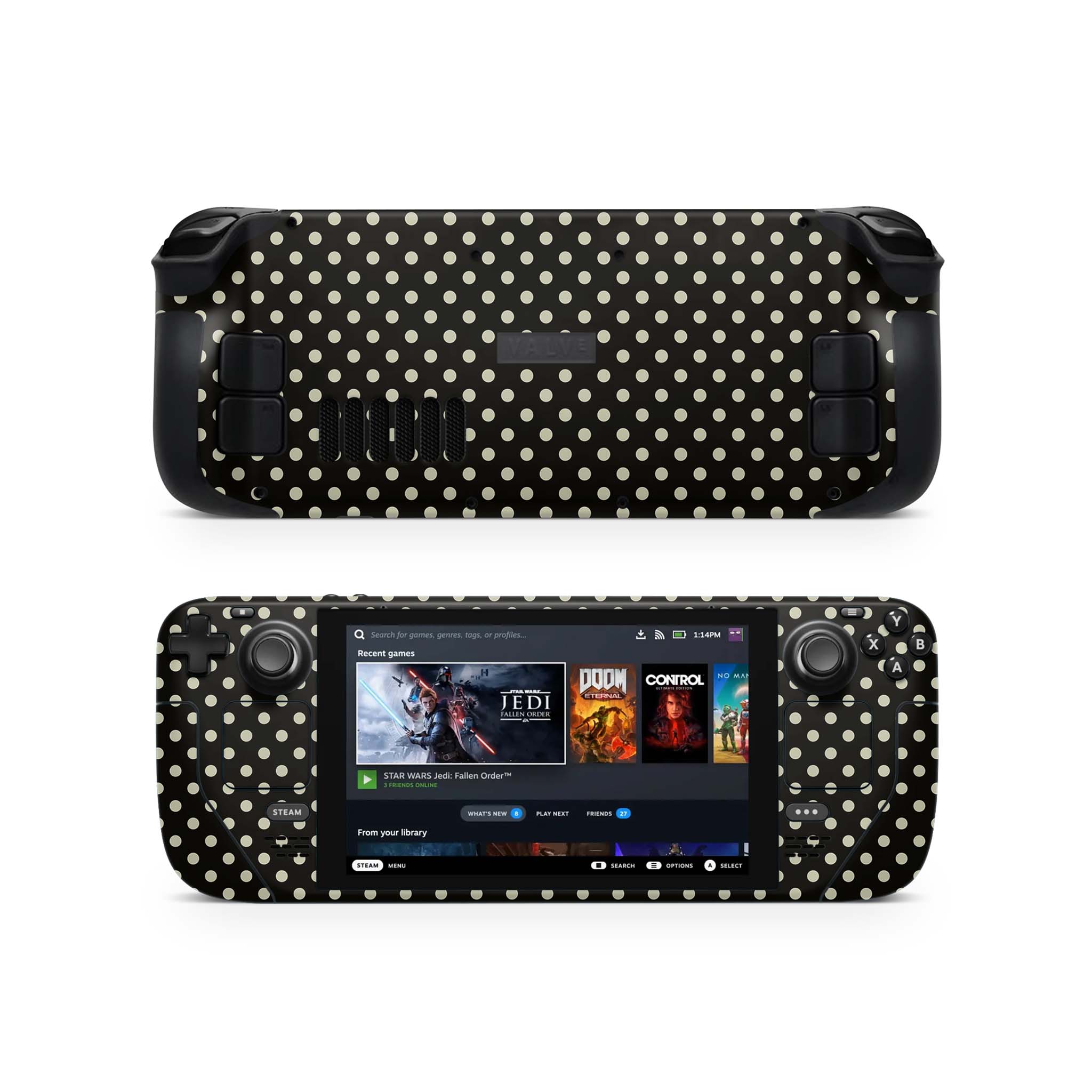 Polka Dot Steam Deck Skin