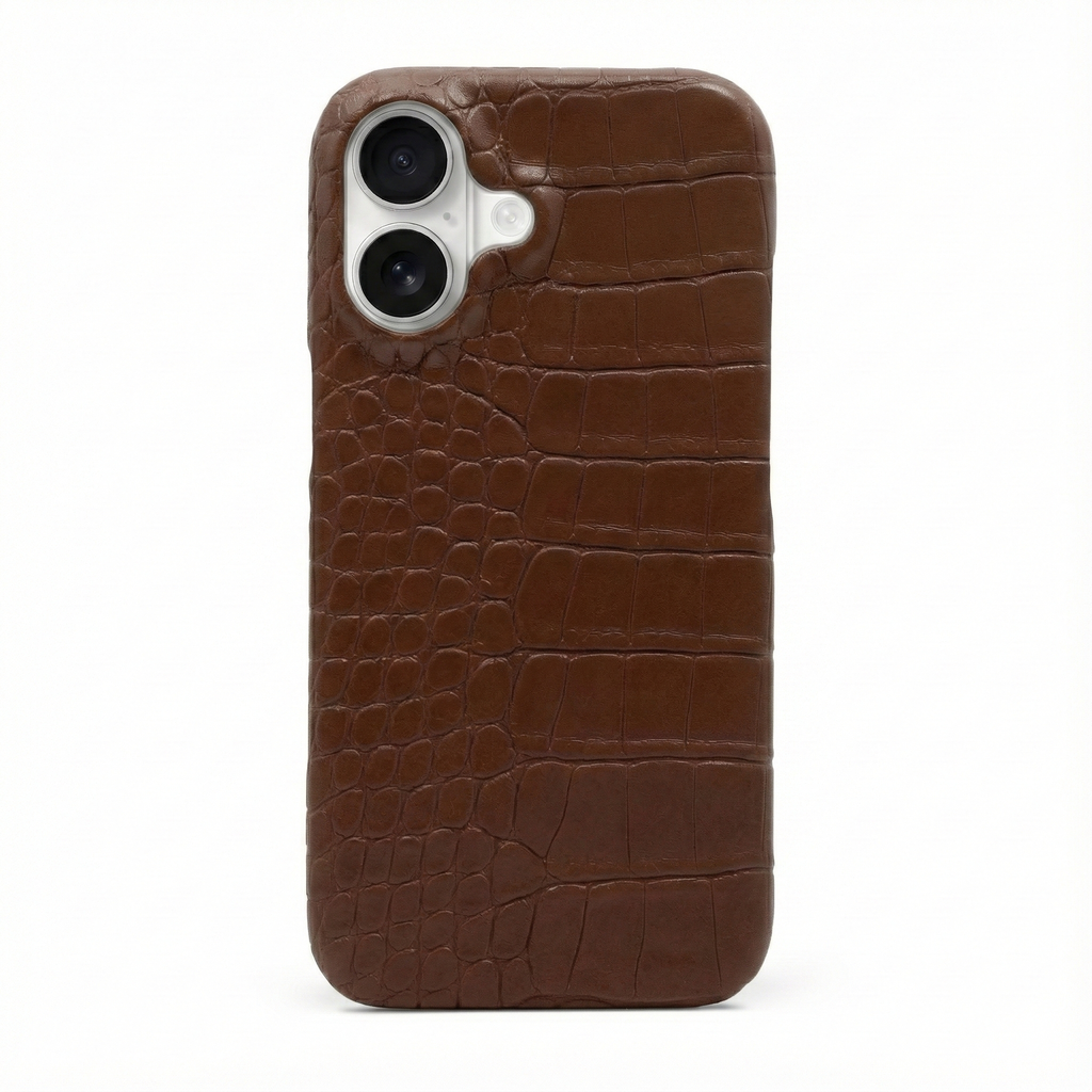 Brown Crocodile iPhone Case