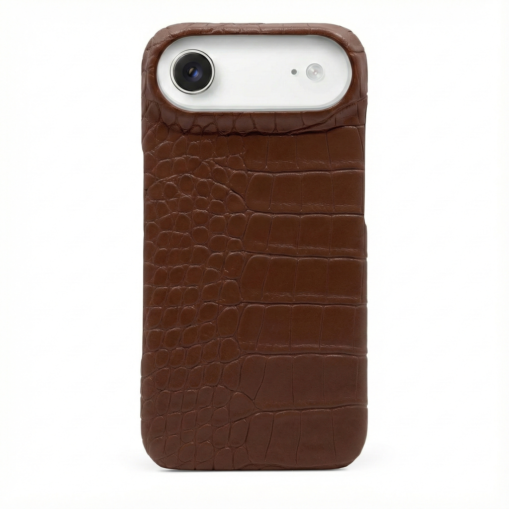 Brown Crocodile iPhone Case