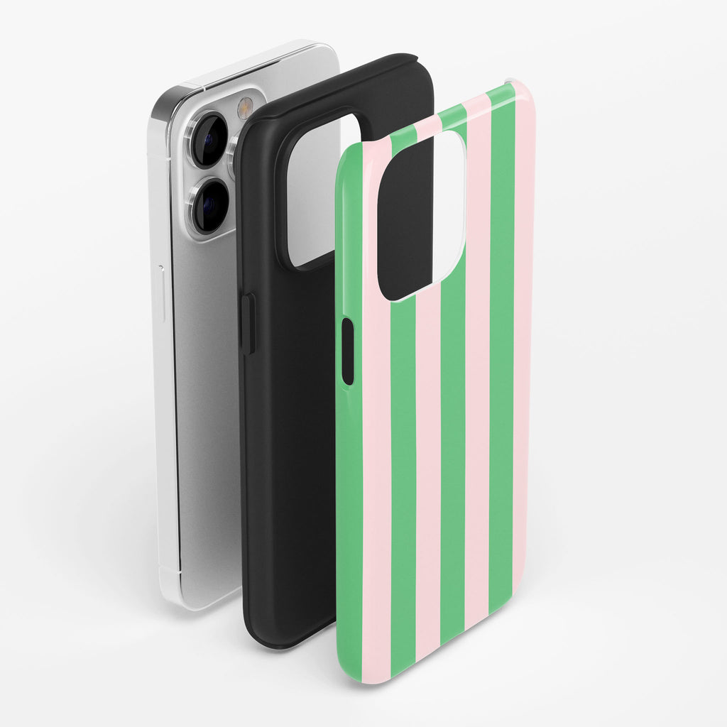 Summer Stripe Impact iPhone Case