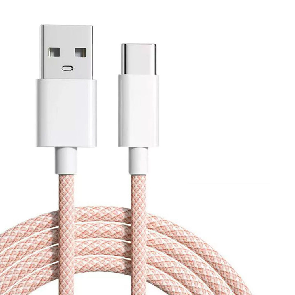 pink usb-c to usb-a cable