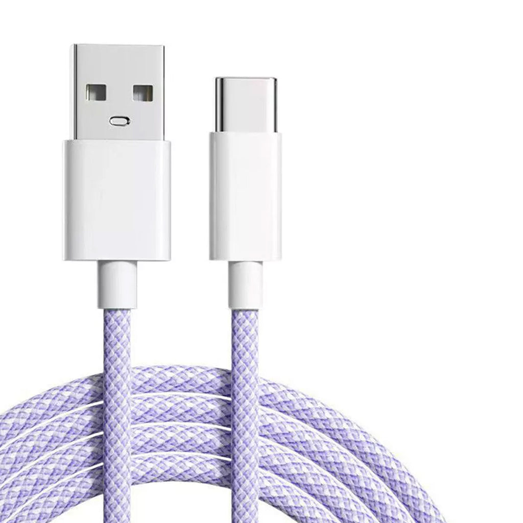 purple usb-c to usb-a cable