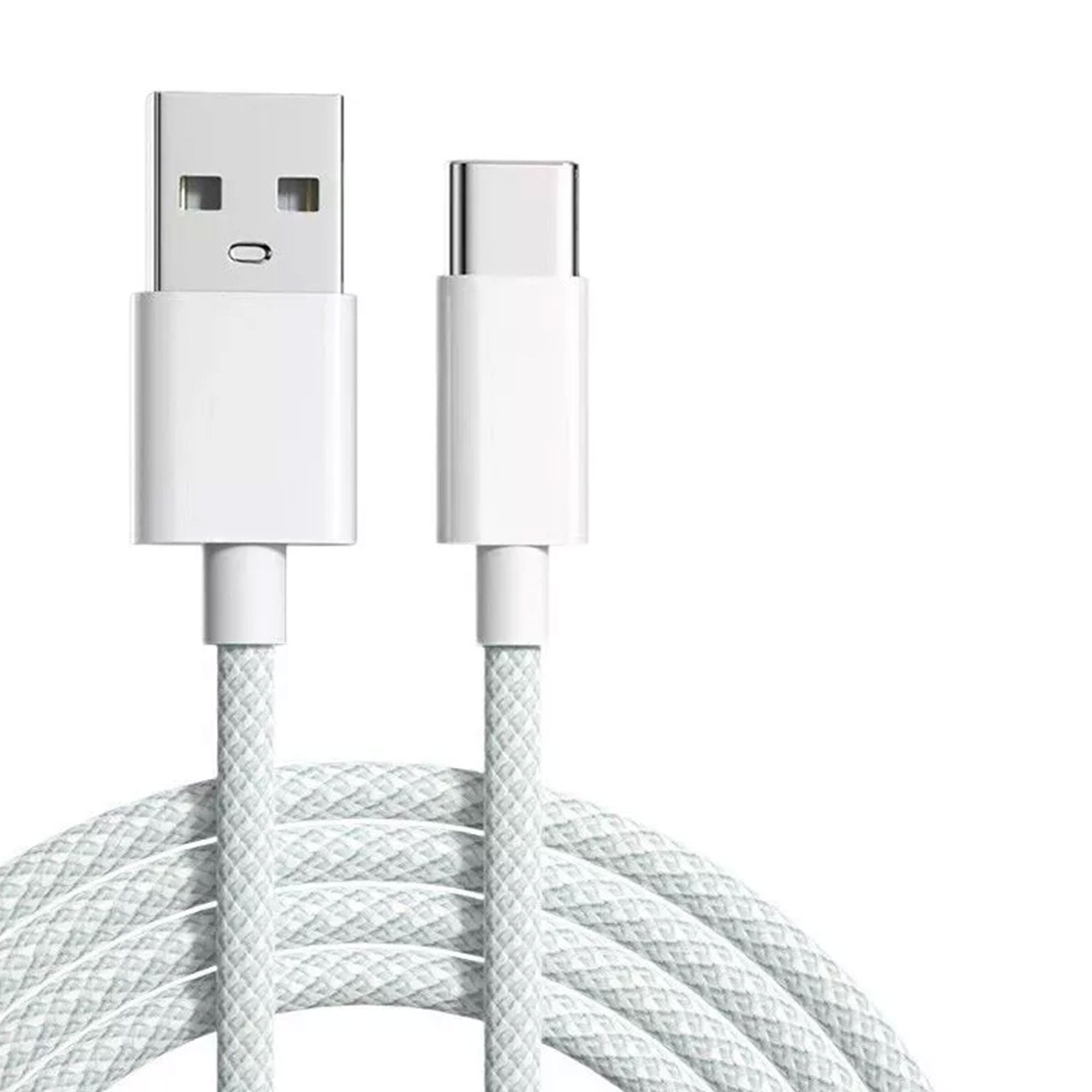 white usb-c to usb-a cable