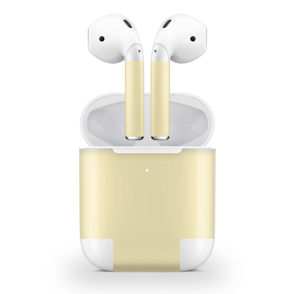 Soft Yellow AirPods Skin