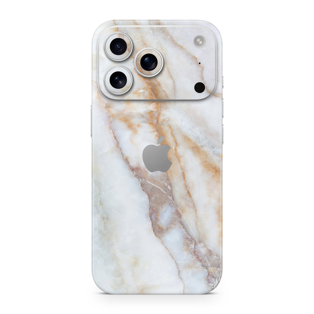 Vanilla Marble iPhone Skin + Case