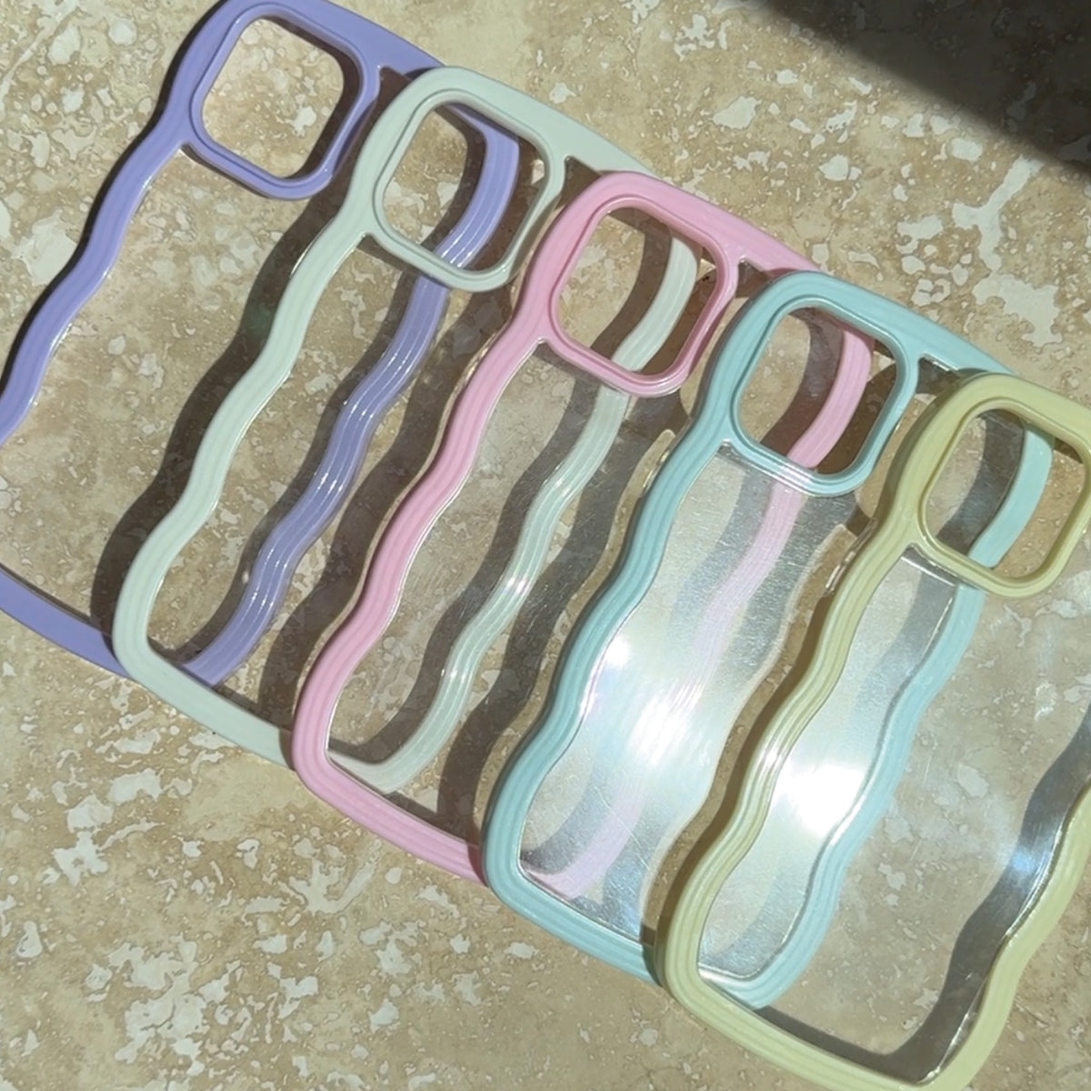 Wavy Frame iPhone Cases