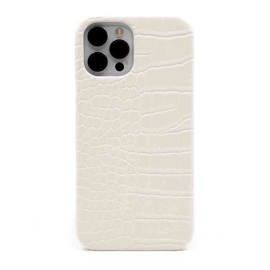 White Crocodile iPhone Case