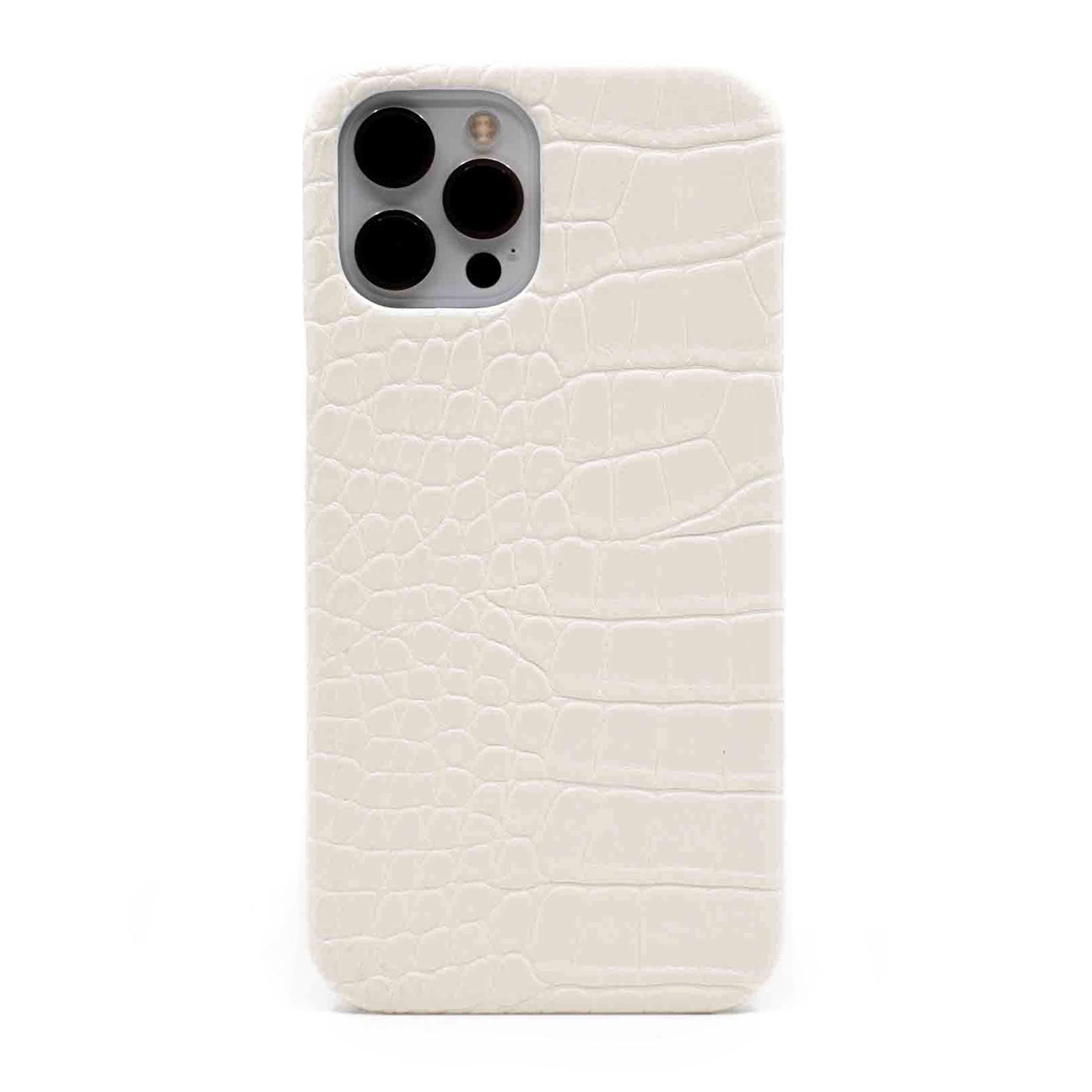 White Crocodile iPhone Case