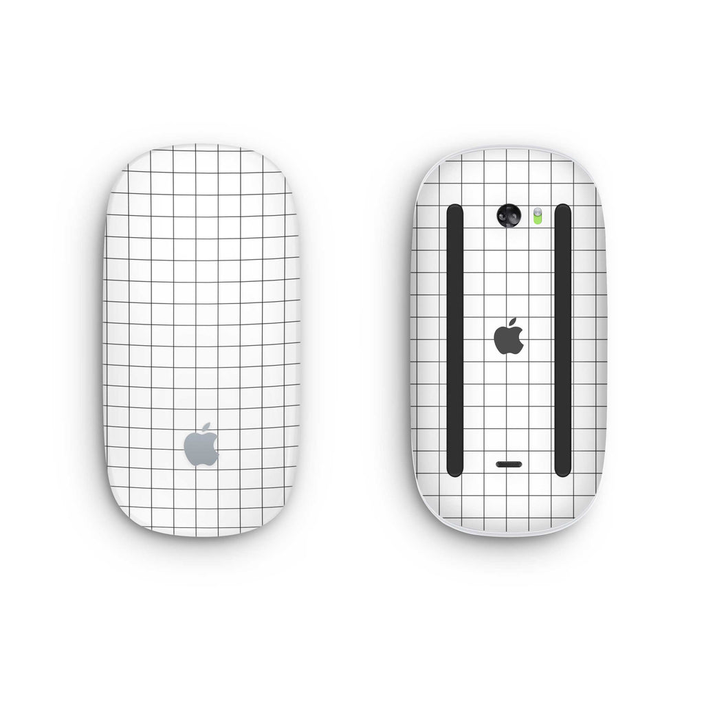 white grid magic mouse