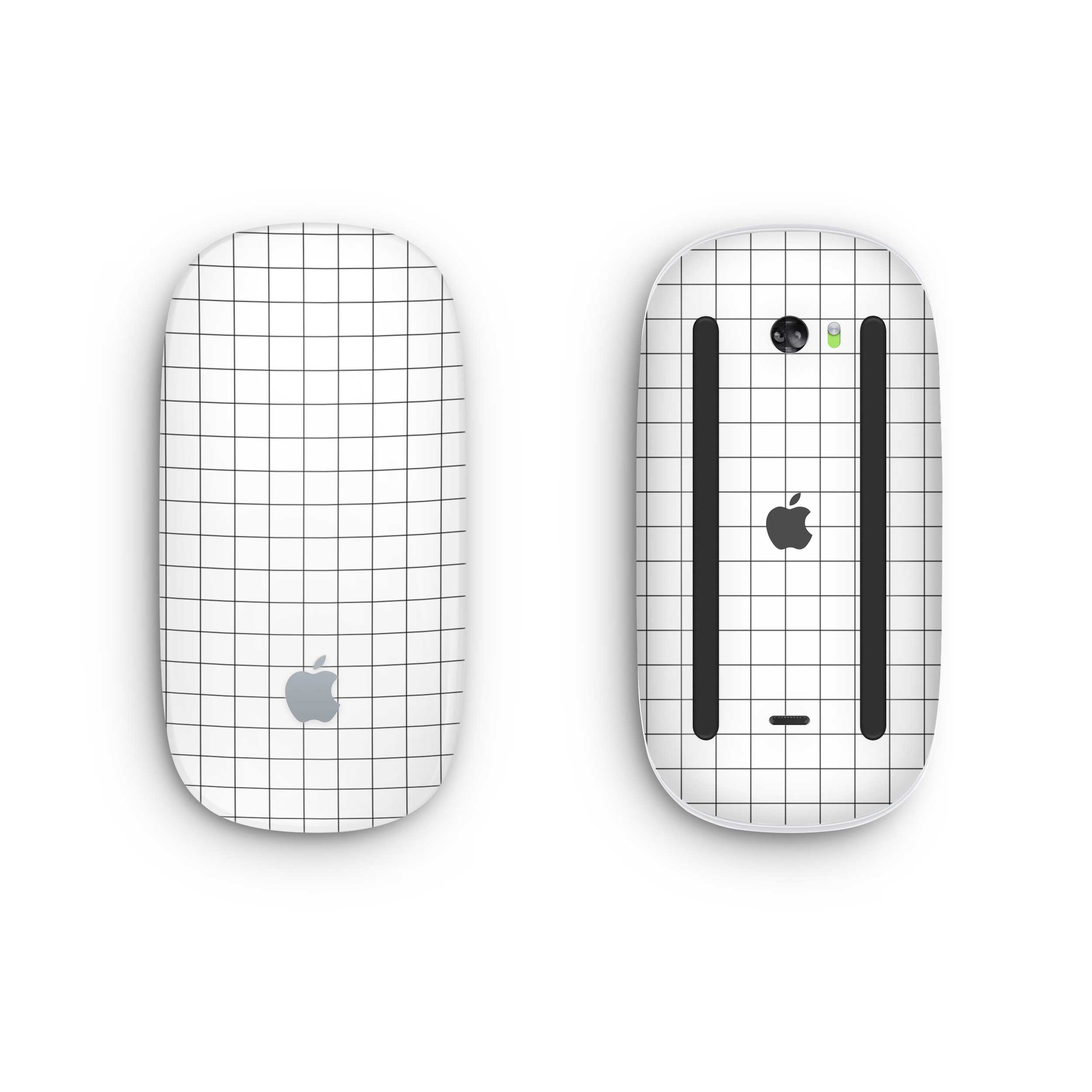 white grid magic mouse