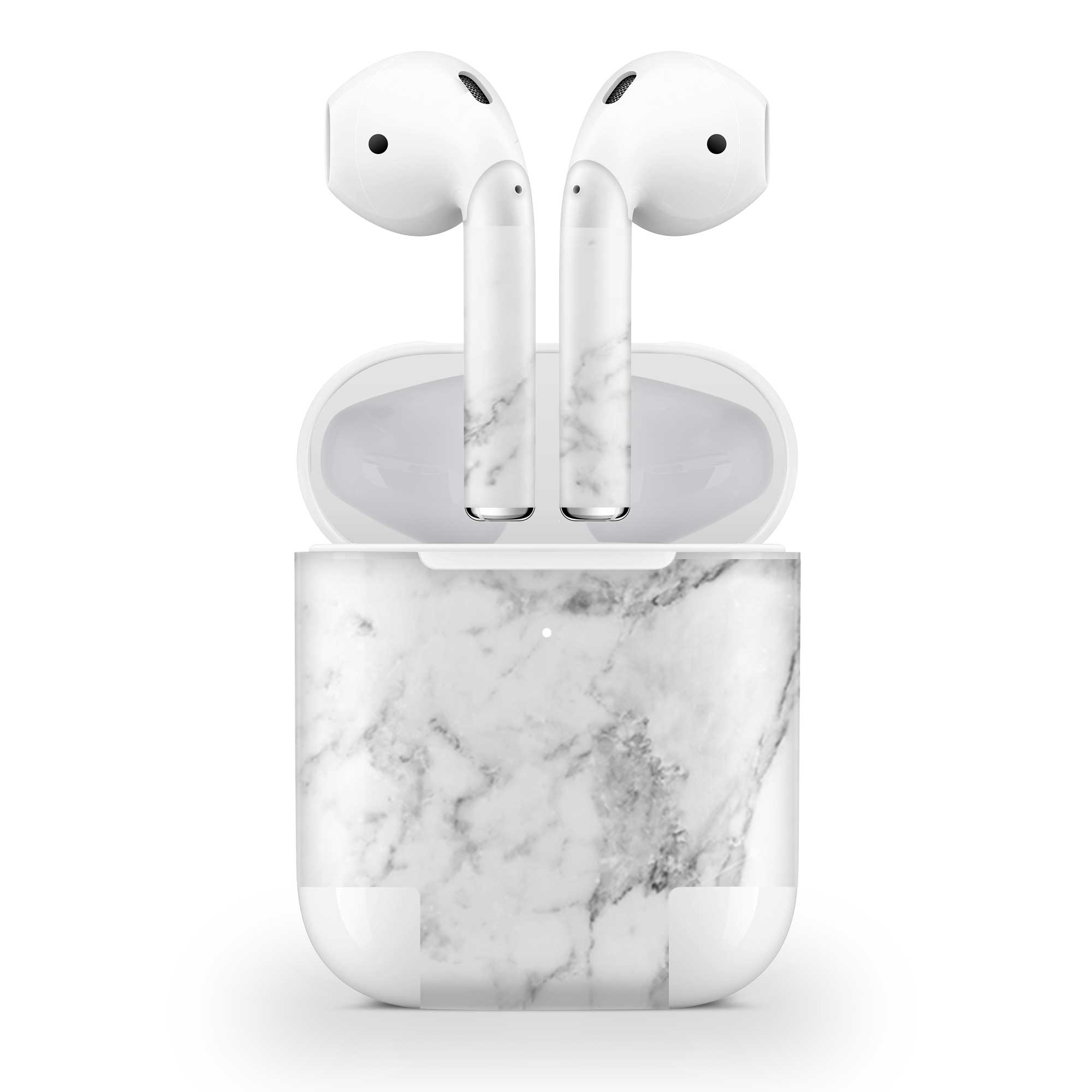 White Marble AirPods Skin