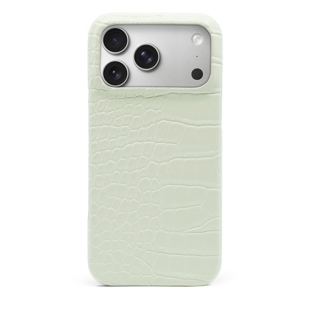 White Crocodile iPhone Case
