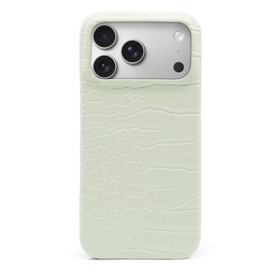 Étui iPhone Croco Blanc