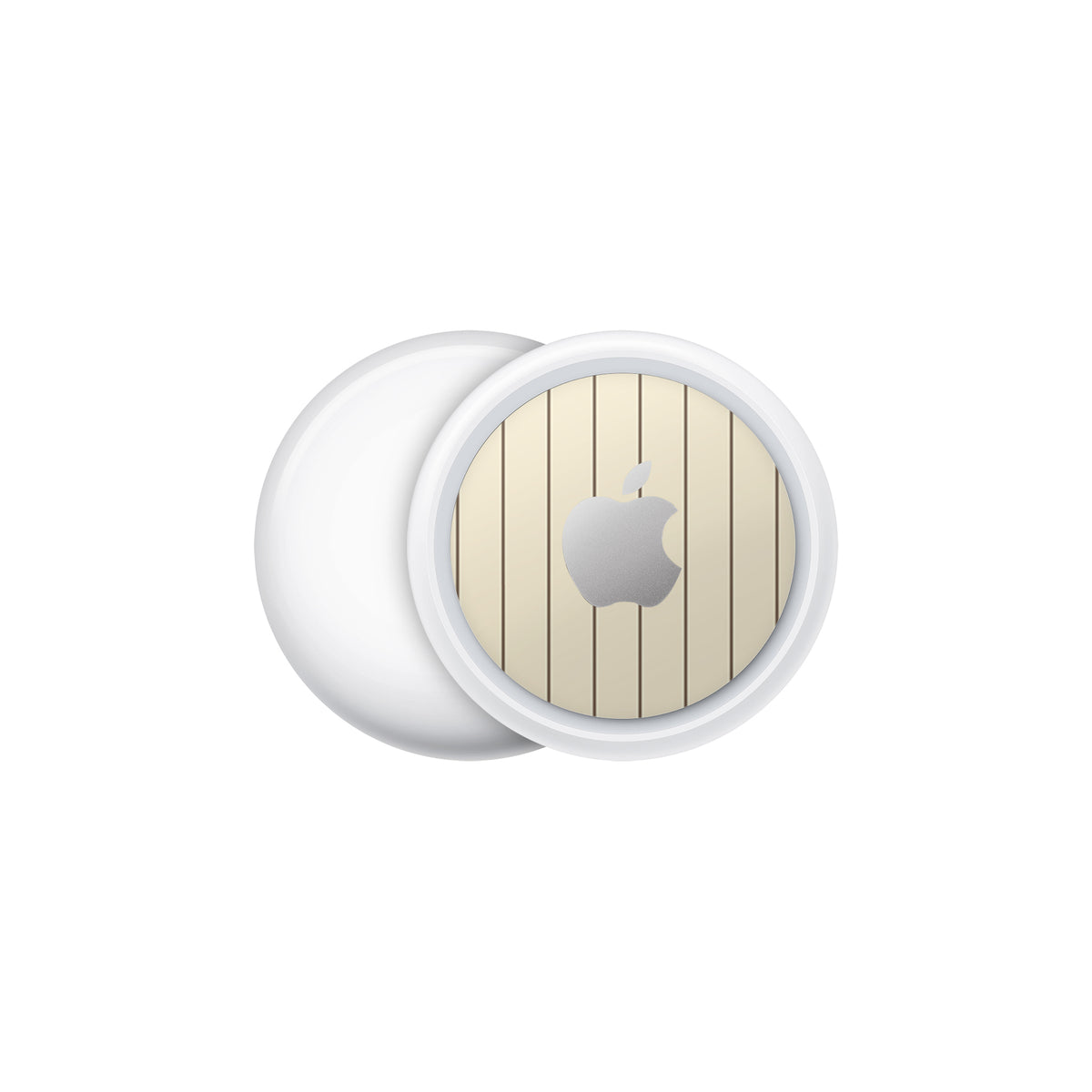 Cream Fine Line AirTag Skin + Case