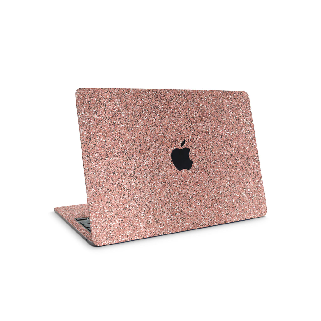 rosé glitter macbook skin - full coverage