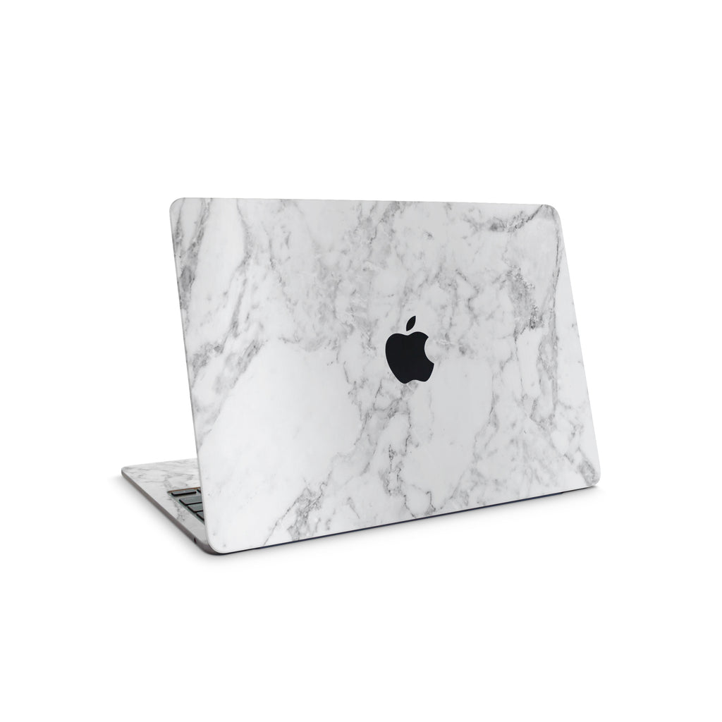 white marble macbook skin - full coverage