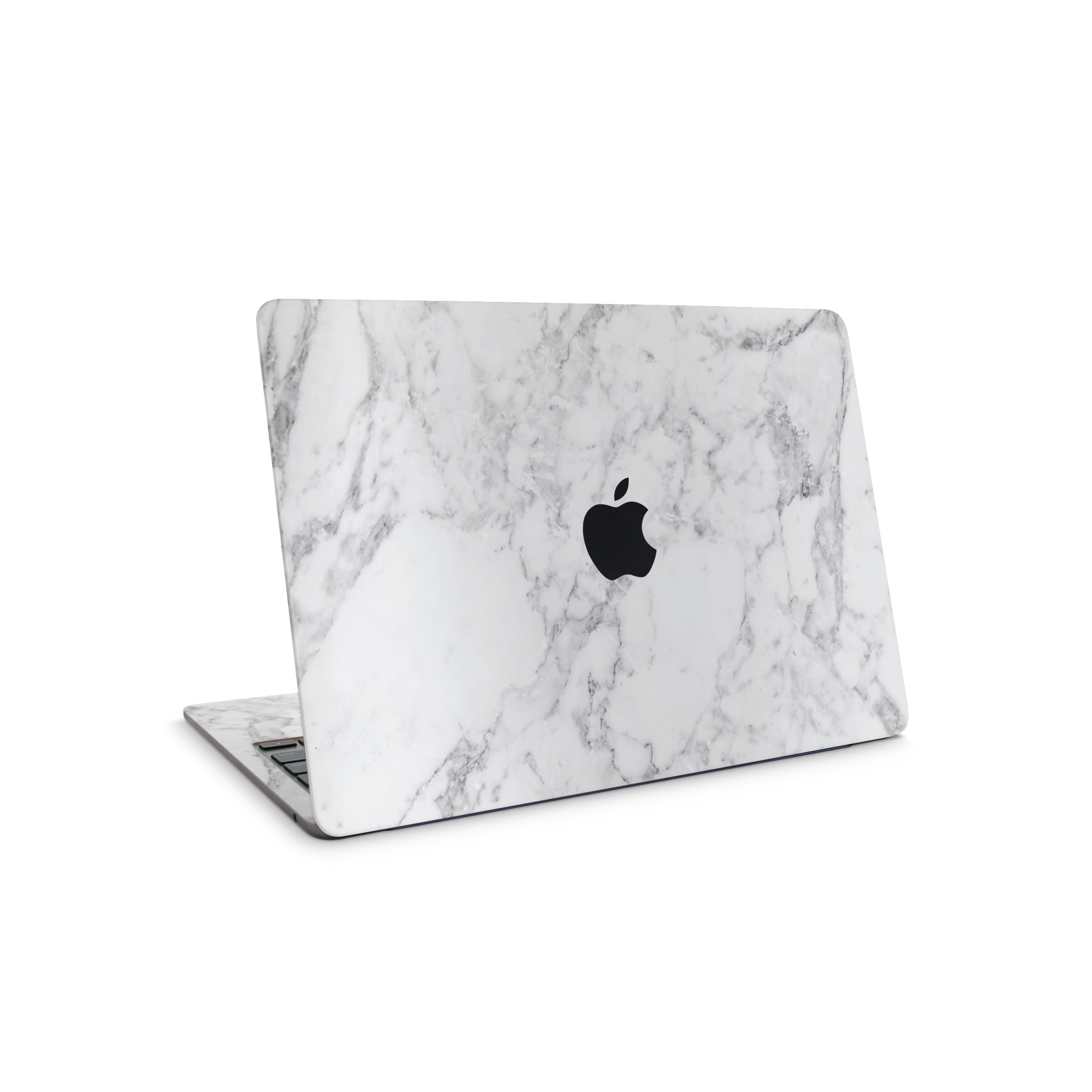 white marble macbook skin - full coverage
