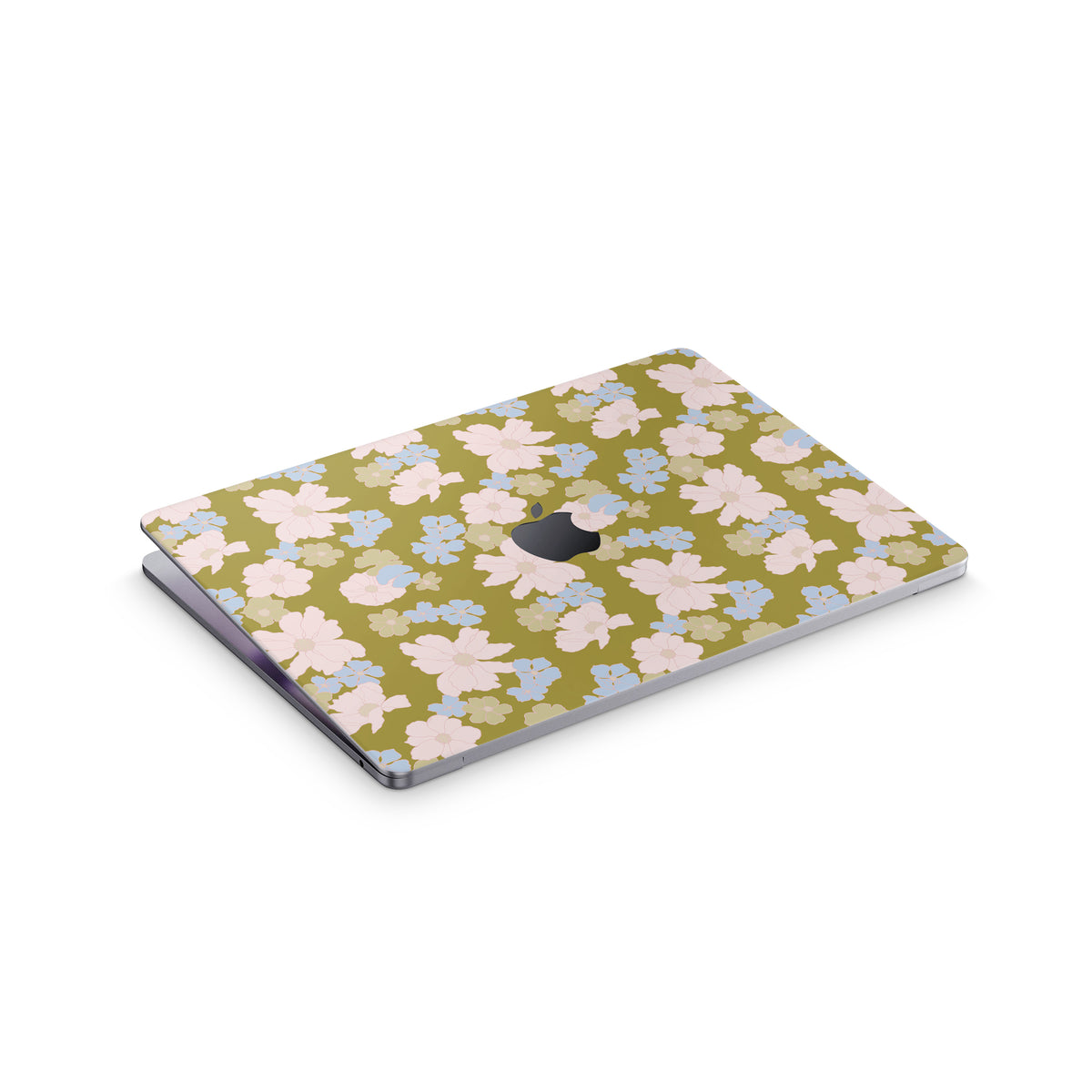 blossom macbook skin- top view
