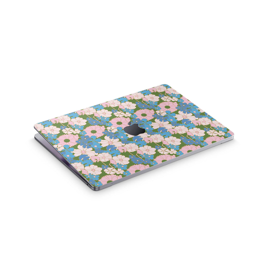 bluebell macbook skin- top view