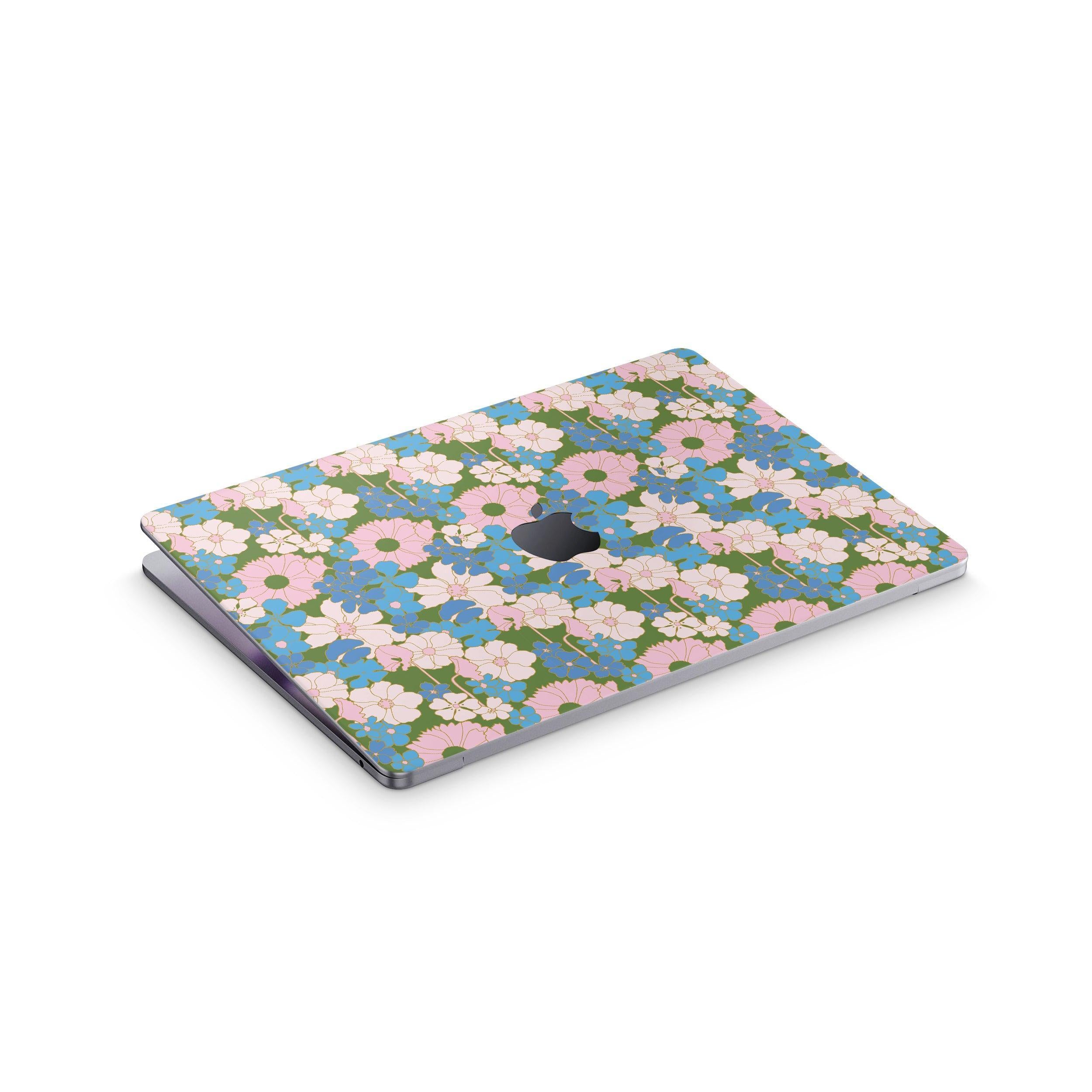 bluebell macbook skin- top view