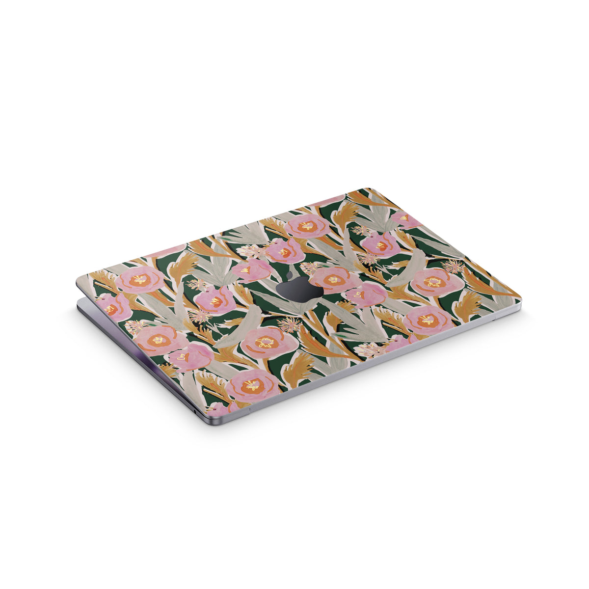 fall floral macbook skin - top view