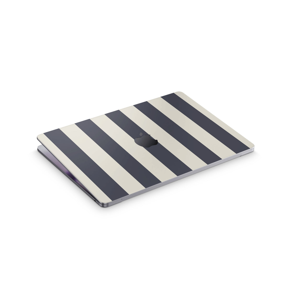 navy stripe macbook skin - top view