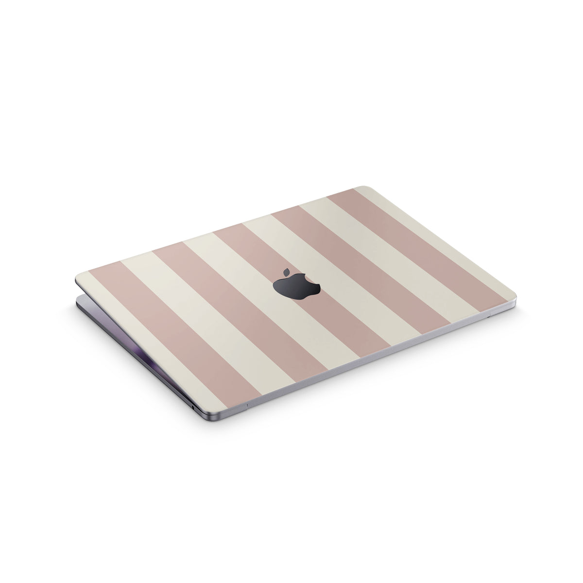 sugar stripe macbook skin - top view