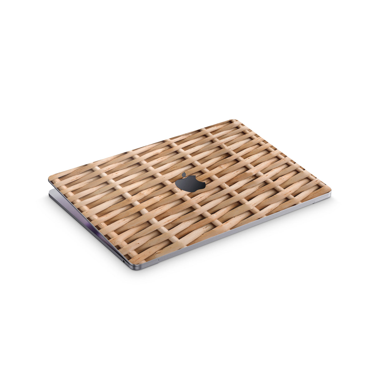 wicker macbook skin - top view