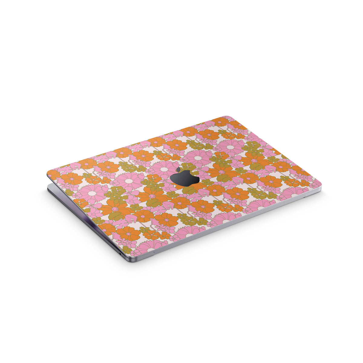wildflower macbook skin- top view