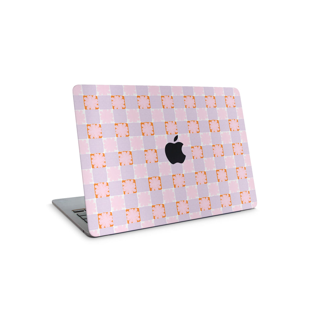 meadow quilt macbook skin - top coverage