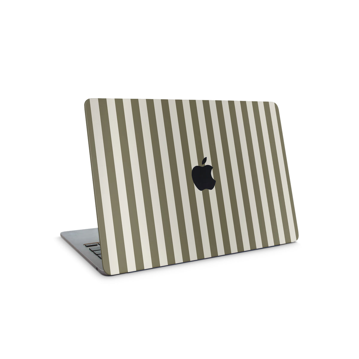 olive stripe macbook skin - top coverage