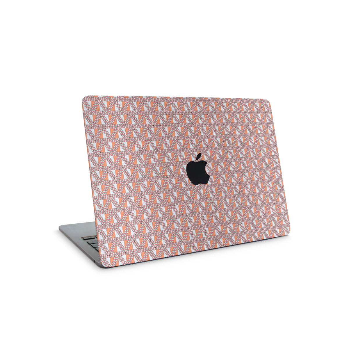 Retro Block Pattern MacBook Skin Case - Main Image