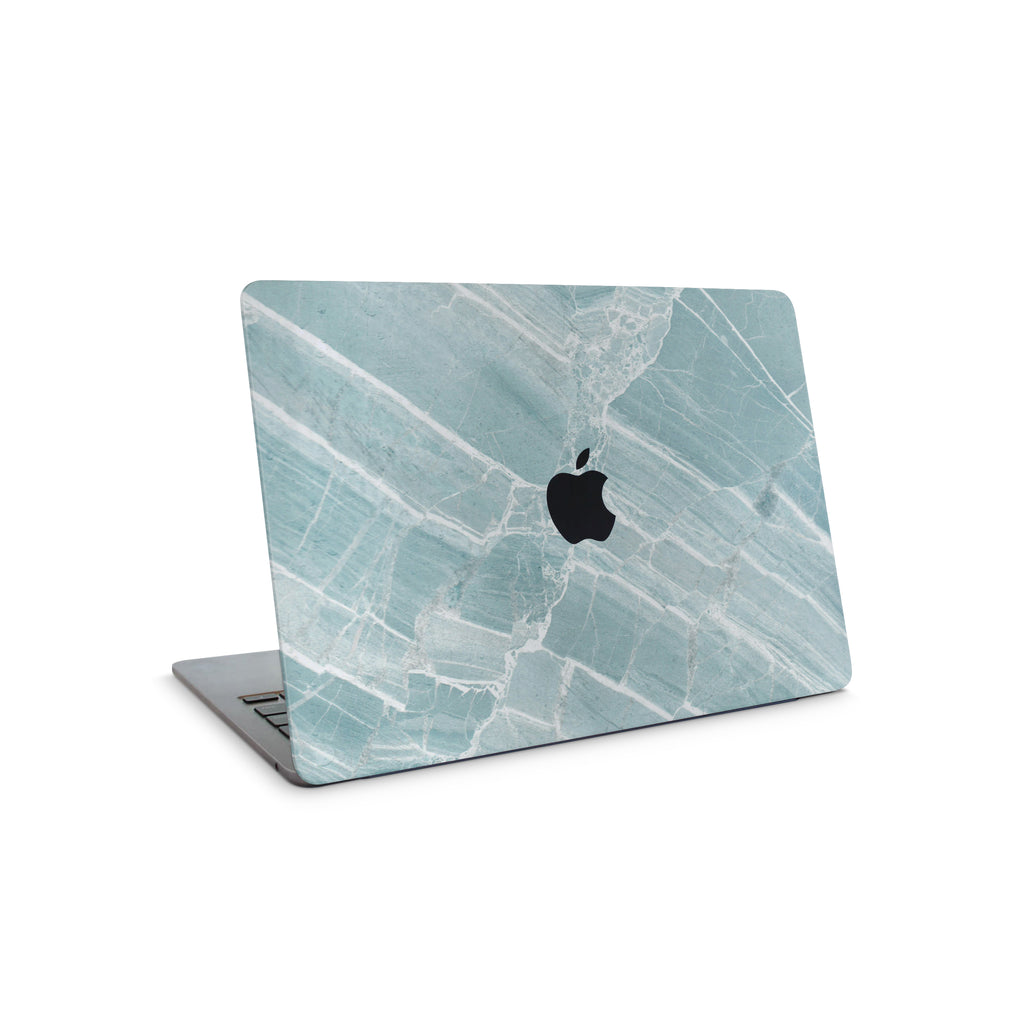 mint marble macbook skin - top coverage