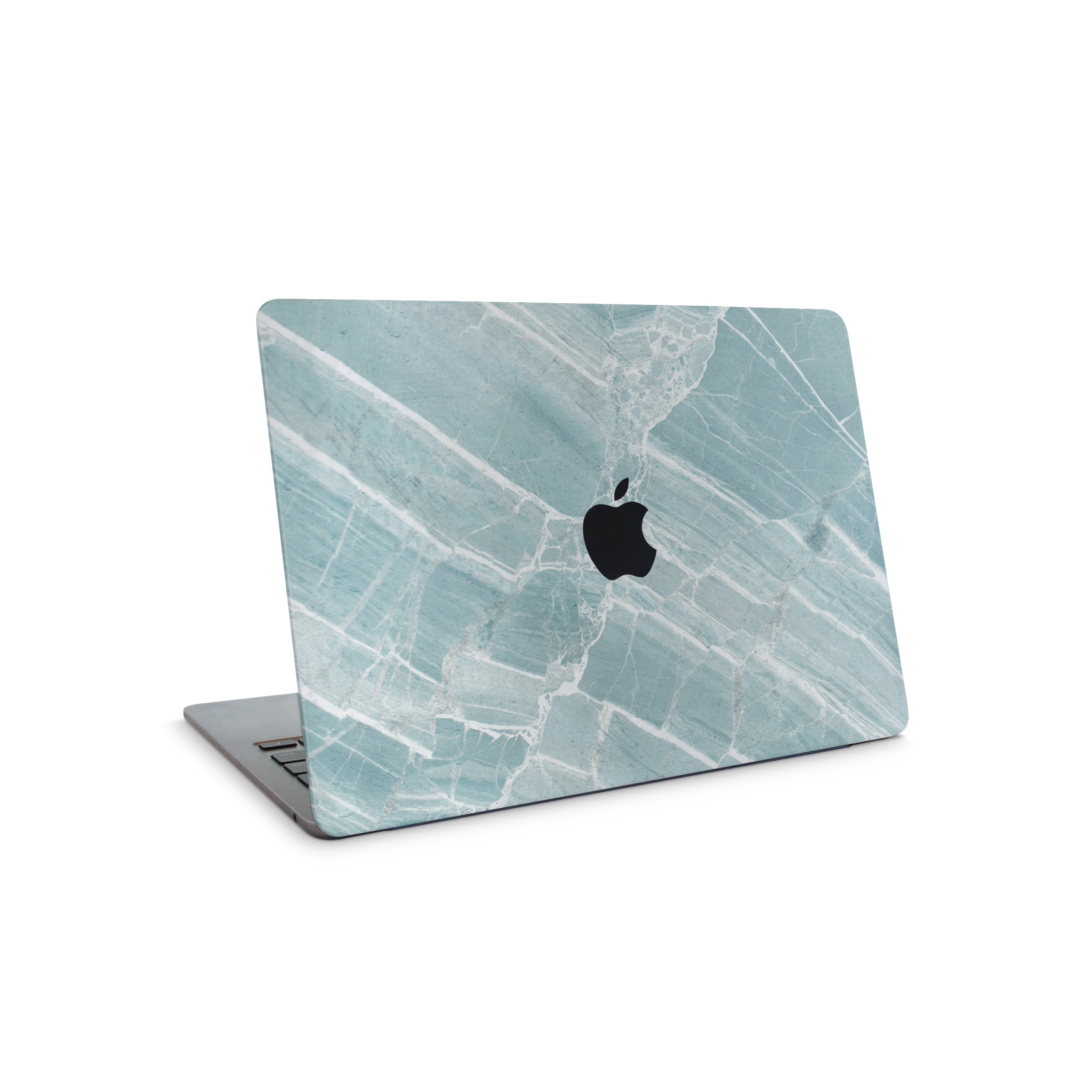 mint marble macbook skin - top coverage