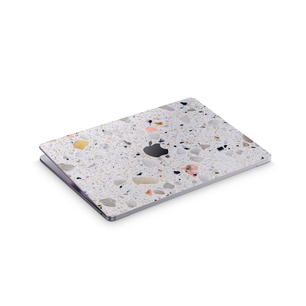 terrazzo macbook skin - top view