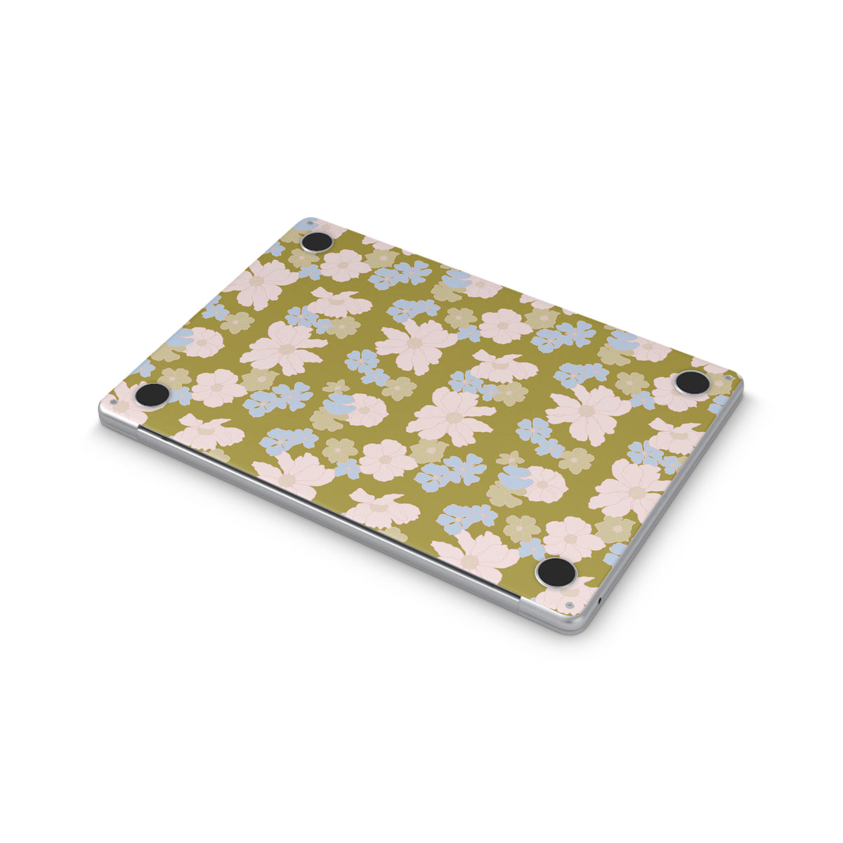 blossom macbook skin- bottom view