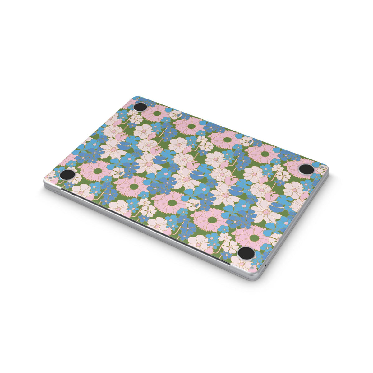 bluebell macbook skin- bottom view