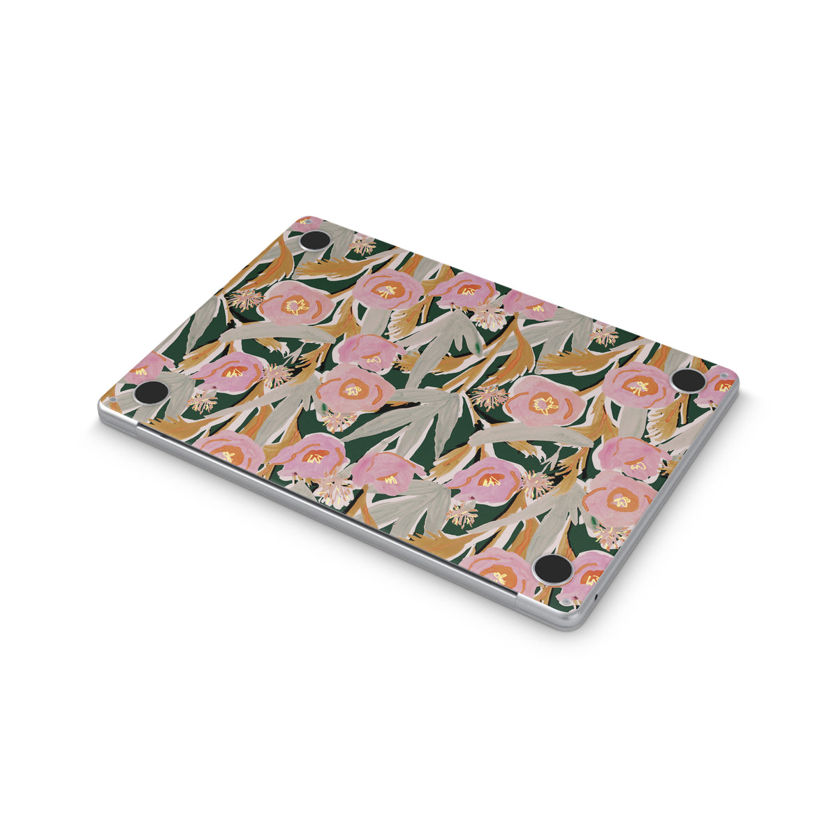 fall floral macbook skin - bottom view
