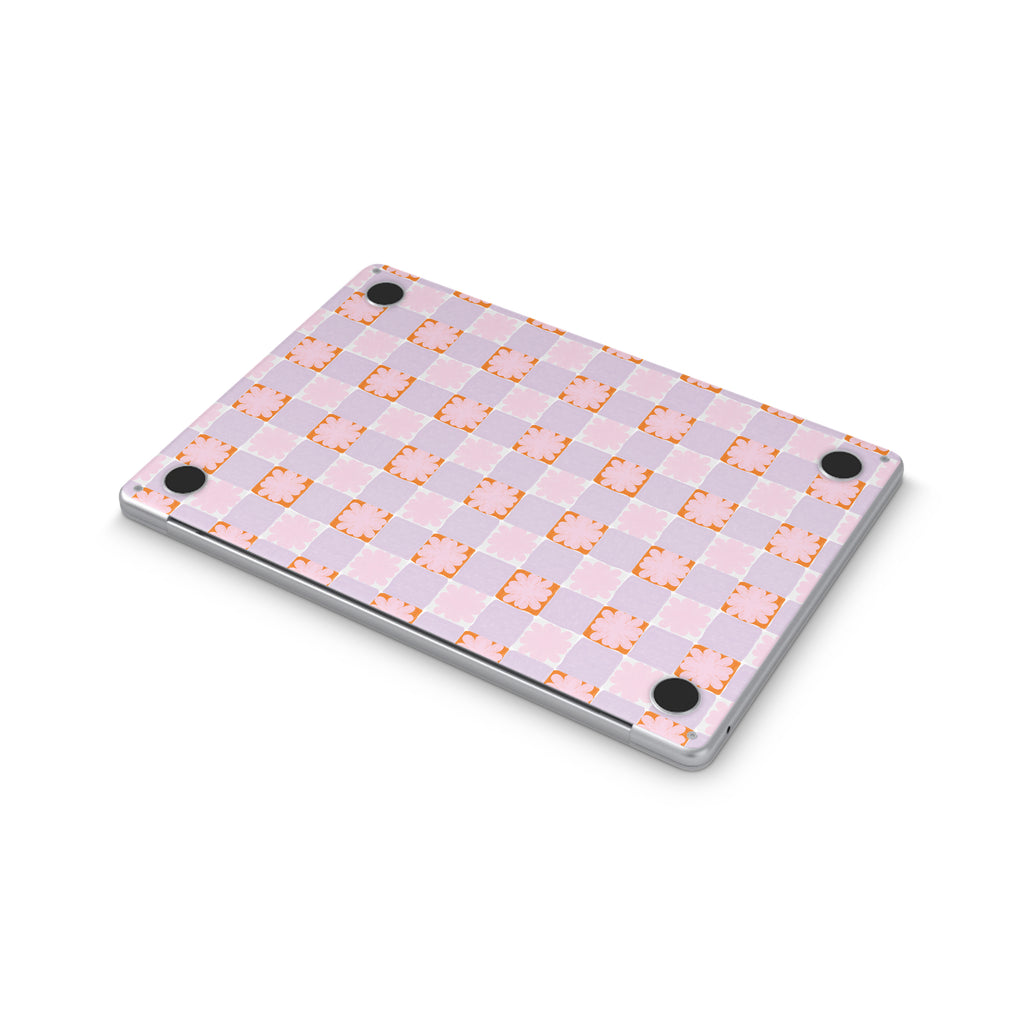 meadow quilt macbook skin - bottom view