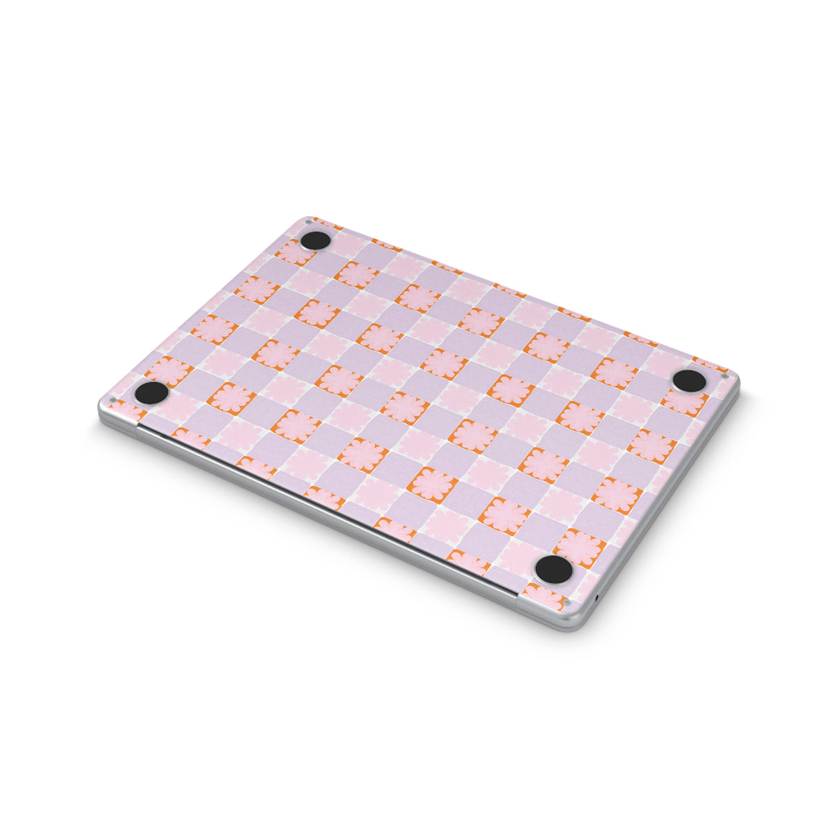 meadow quilt macbook skin - bottom view